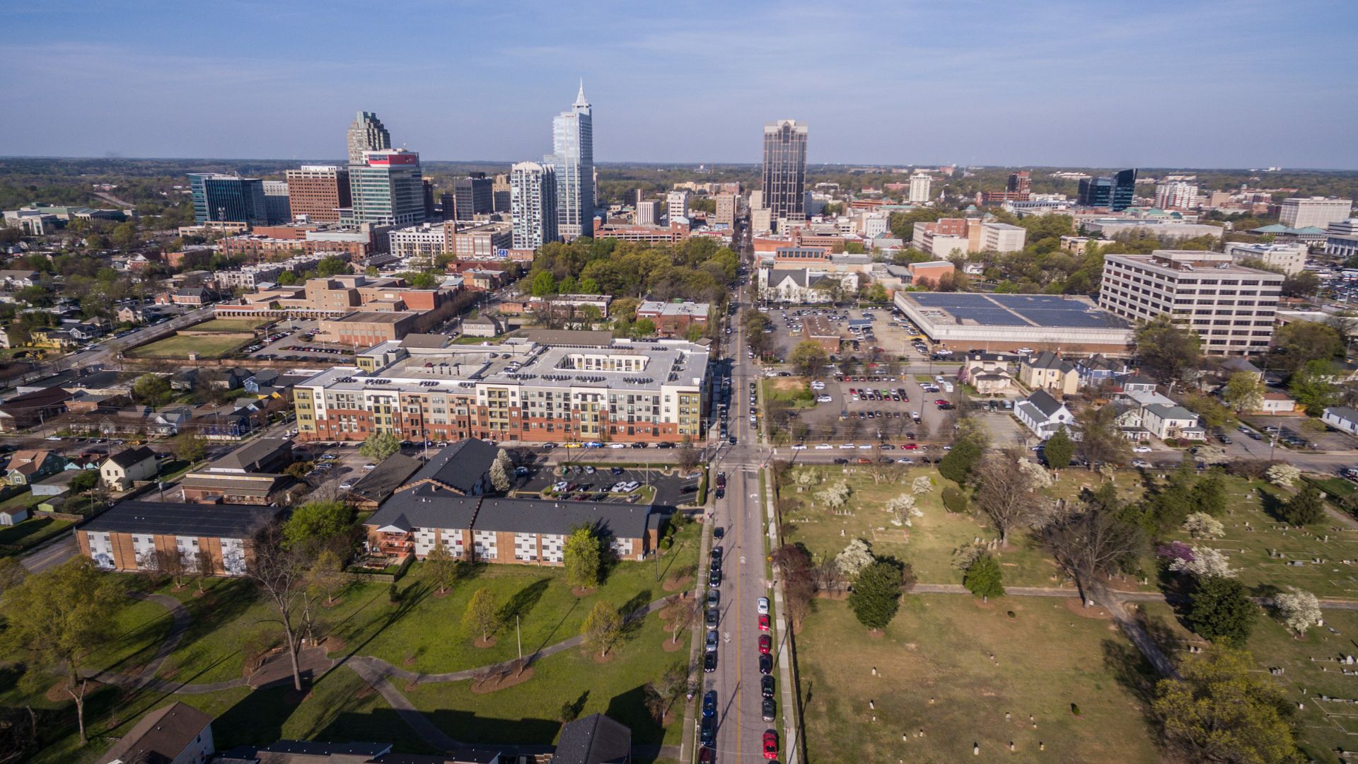 Aerial Photo Of Downtown Raleigh Nc