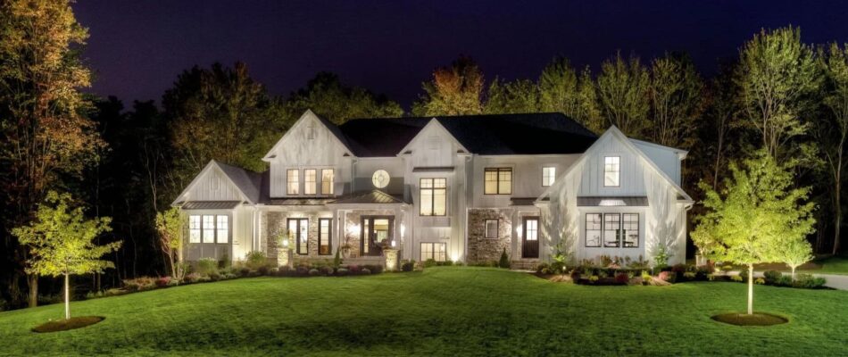 Landscape Modern Farmhouse Wide Night 1