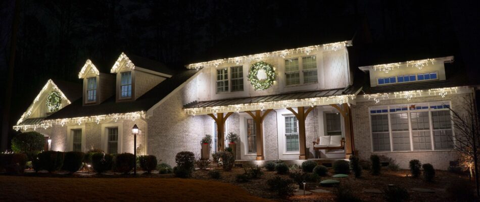 Meadow Gate Christmas Lights Installation