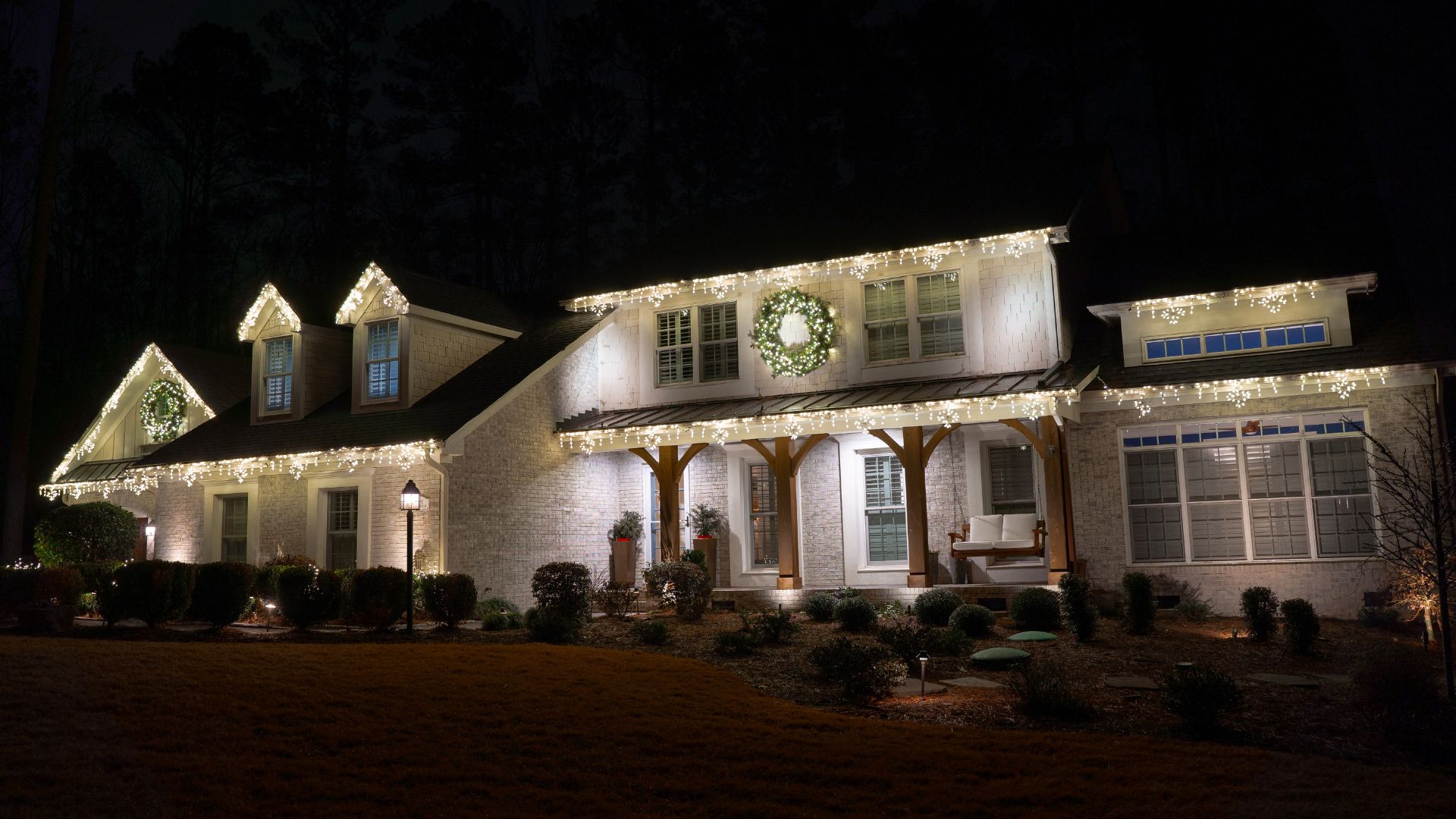 Meadow Gate Christmas Lights Installation