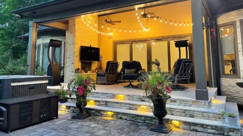 Patio Landscape Lighting Cary North Carolina