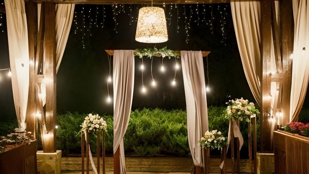 Weddings Creative Altar Lighting